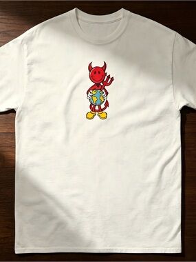 World Industries Devilman Skateboarding T-Shirt White Women Men Unisex T-shirt